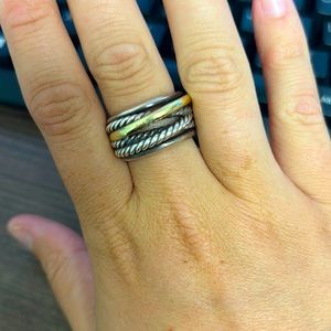 David Yurman crossover ring